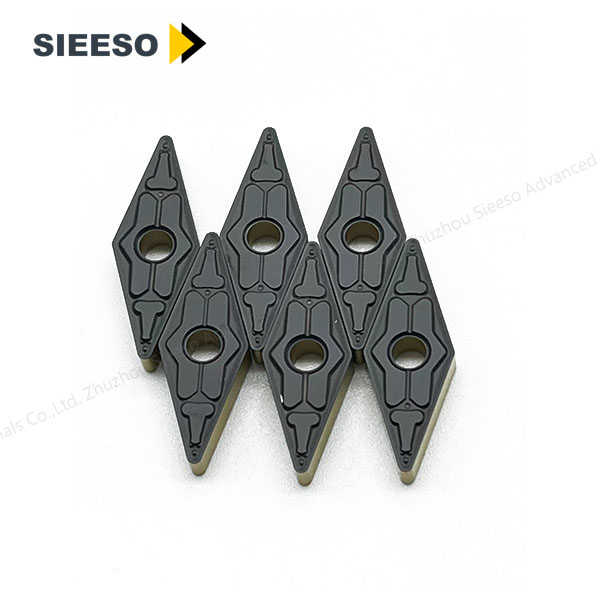 Solid Tungsten Carbide Inserts VNMG160408-TM For CNC Turning