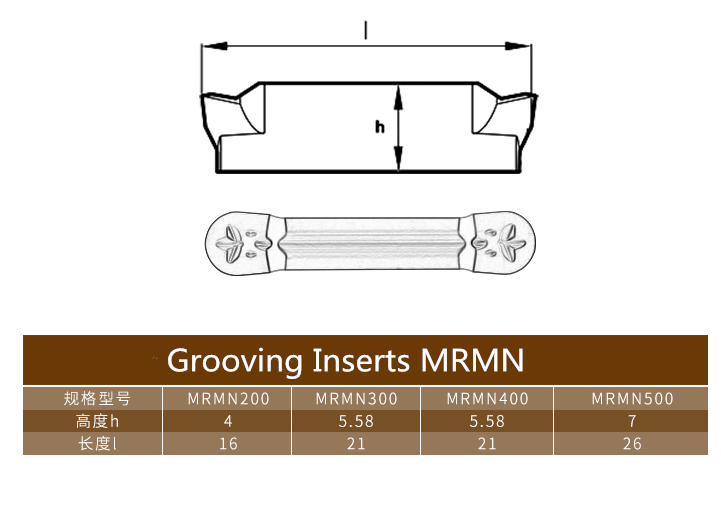MRMN200 Solid Carbide Cutting Grooving Inserts